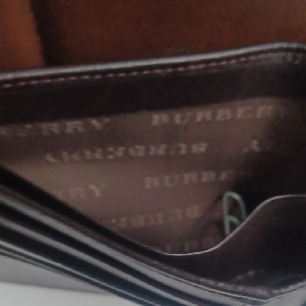 Burberry Dark Brown Leather Card Holder